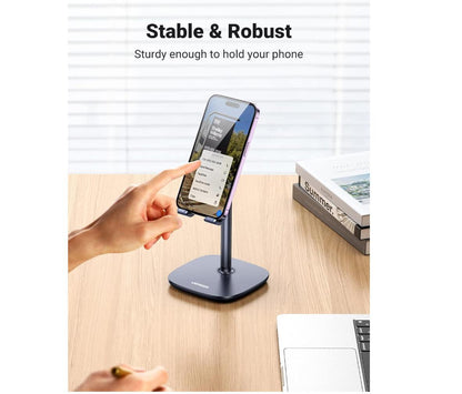 Phone Stand Desk Adjustable Holder Weighted Base Secure