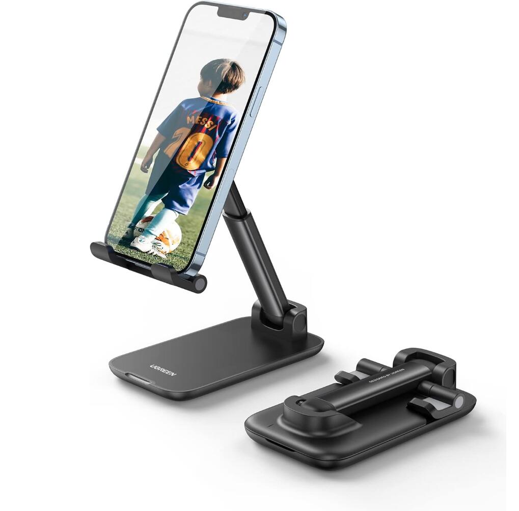 Phone Stand Desk Foldable Holder Height Adjustable Cradle Dock