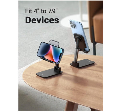 Phone Stand Desk Foldable Holder Height Adjustable Cradle Dock