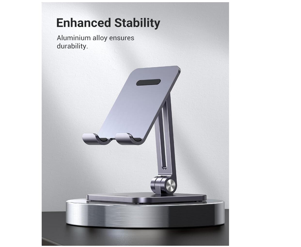 Phone Stand Desk Holder Stable Angle Adjustable Foldable