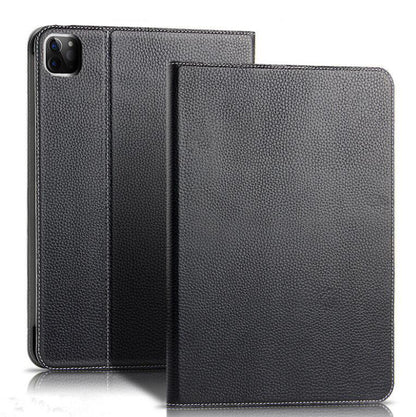 Business Lychee Genuine Leather iPad Pro 12.9 (2018) Case Book Stand