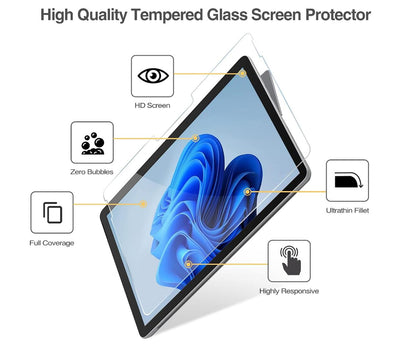 [2 Pack] Clear Tempered Glass Microsoft Surface Go 1 Screen Protector