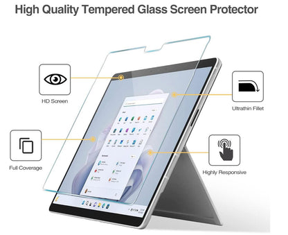 [2 Pack] Clear Tempered Glass Microsoft Surface Pro 7+ Screen Protector