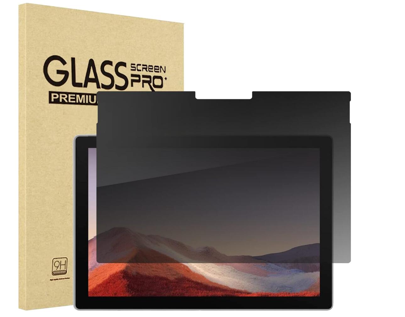 [2 Pack] Anti-Spy Tempered Glass Microsoft Surface Pro 4 Screen Protector