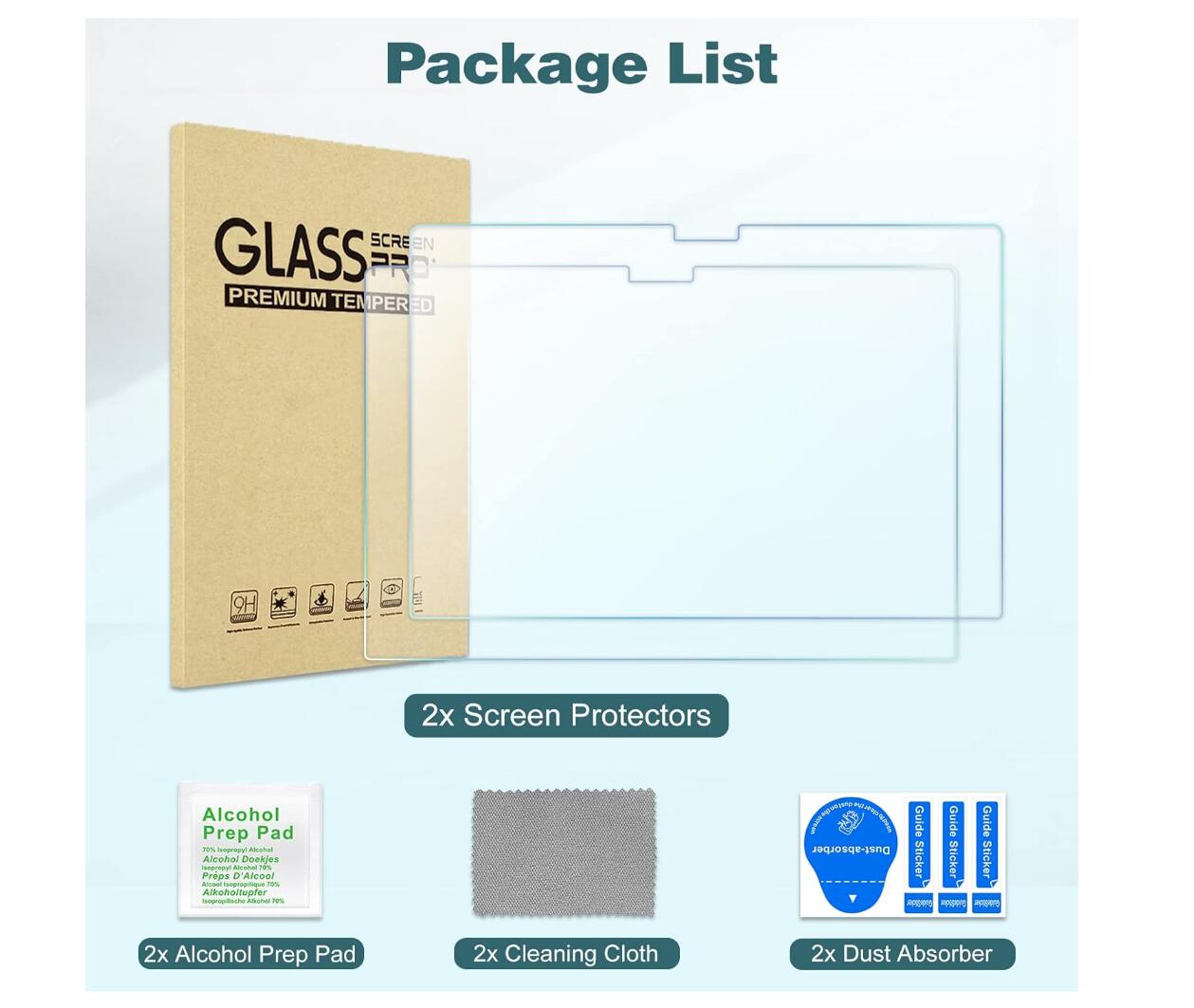 [2 Pack] Clear Tempered Glass MacBook Air 11.6 A1370 Screen Protector