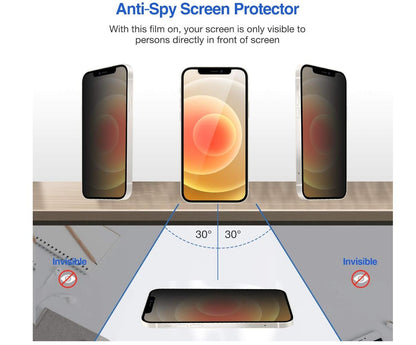 [2 Pack] Anti-Spy Tempered Glass iPhone 11 Pro Max Screen Protector