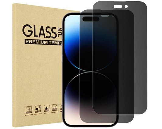 [2 Pack] Anti-Spy Tempered Glass Apple iPhone 14 Pro Screen Protector