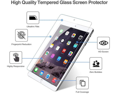 [2 Pack] Clear Tempered Glass Apple iPad Mini 1 Screen Protector