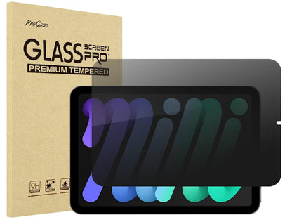 [2 Pack] Privacy Tempered Glass Film Guard Apple iPad Mini 6th Generation Screen Protector