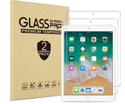 [2 Pack] Clear Tempered Glass Apple iPad 5 Screen Protector