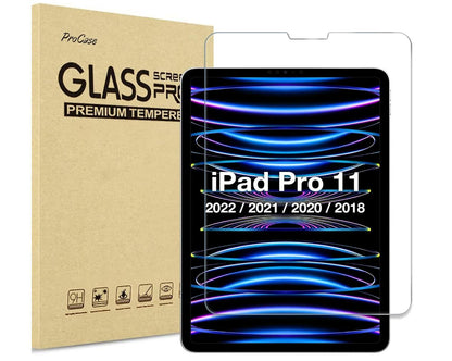 [2 Pack] Clear Tempered Glass Apple iPad Pro 11 (2018) Screen Protector