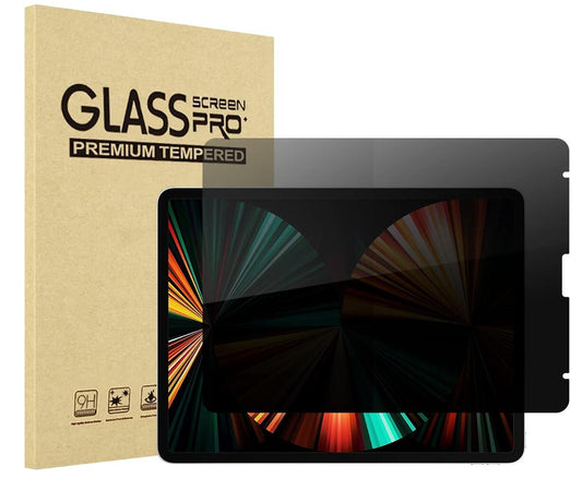 [2 Pack] Privacy Tempered Glass Film Guard Apple iPad Pro 12.9 6th Generation (2022) Screen Protector