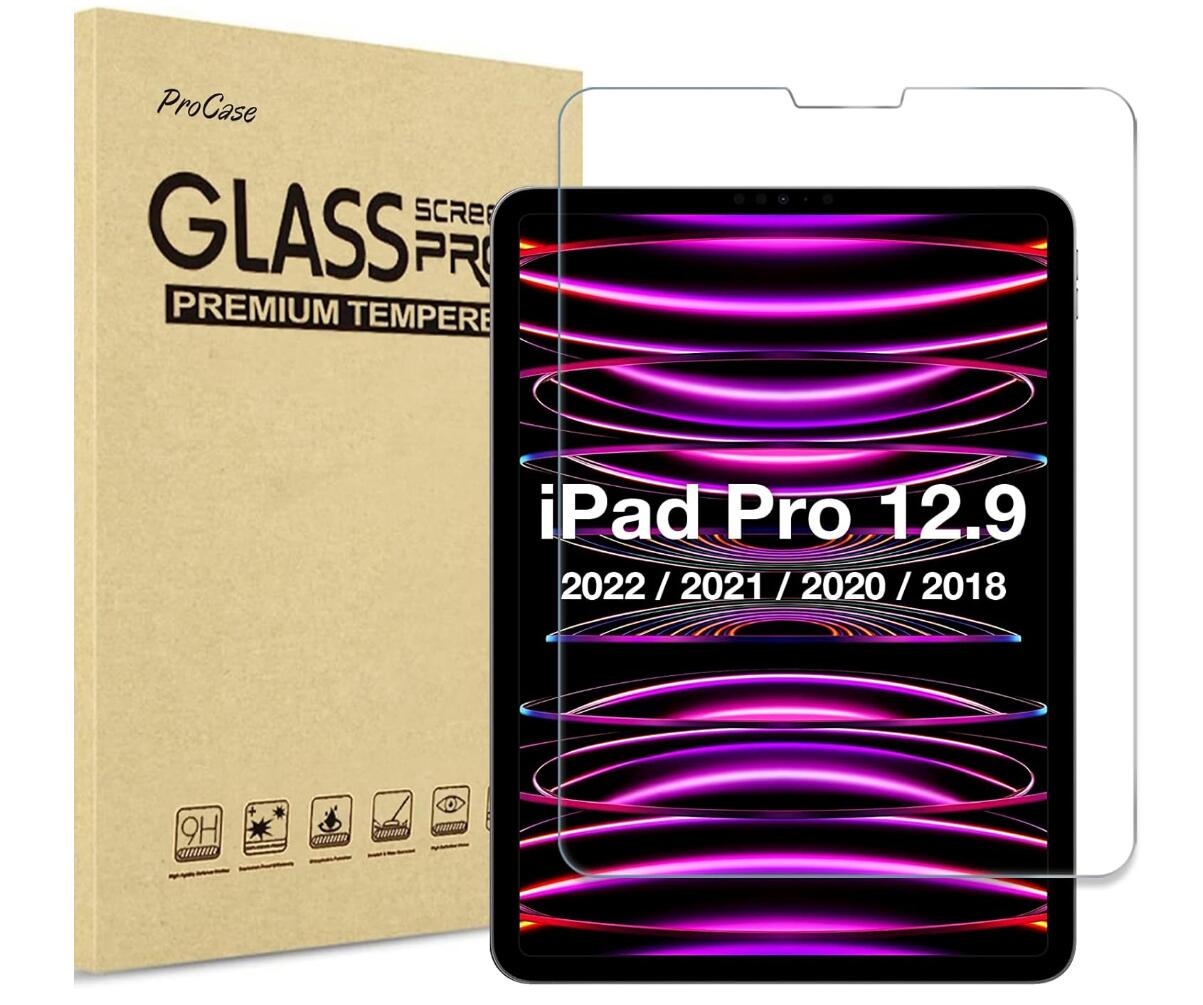 [2 Pack] Clear Tempered Glass Apple iPad Pro 12.9 (2018) Screen Protector