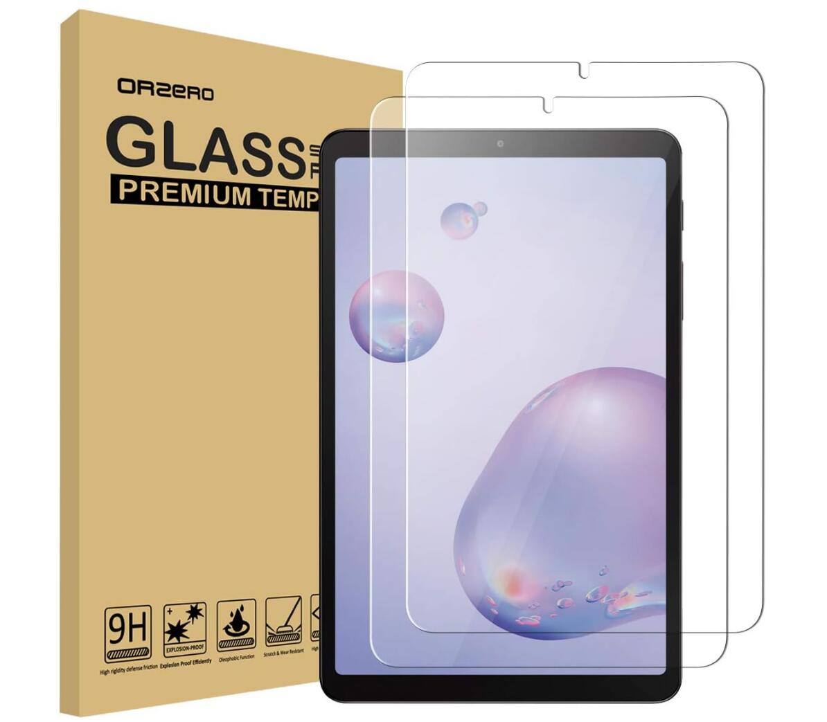 [2 Pack] Clear Tempered Glass Samsung Galaxy Tab A 9.7 (2015) Screen Protector