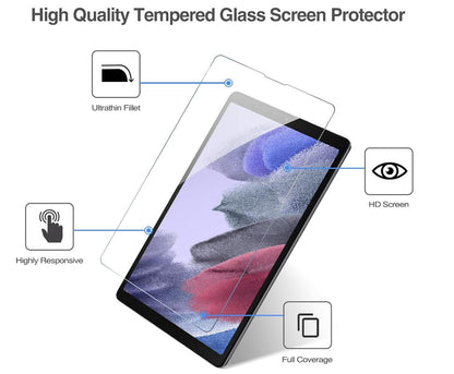 [2 Pack] Clear Tempered Glass Samsung Galaxy Tab A7 Lite Screen Protector