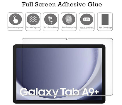 [2 Pack] Clear Tempered Glass Samsung Galaxy Tab A9+ Screen Protector