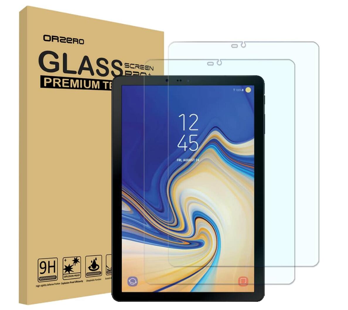 [2 Pack] Clear Tempered Glass Samsung Galaxy Tab S 10.5 Screen Protector