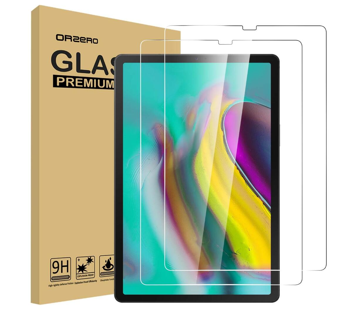 [2 Pack] Clear Tempered Glass Samsung Galaxy Tab S5e Screen Protector