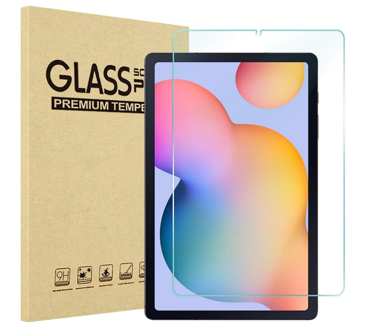 [2 Pack] Clear Tempered Glass Samsung Galaxy Tab S6 Lite Screen Protector