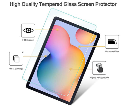 [2 Pack] Clear Tempered Glass Samsung Galaxy Tab S6 Lite Screen Protector