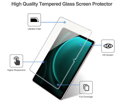 [2 Pack] Clear Tempered Glass Samsung Galaxy Tab S7 FE Screen Protector