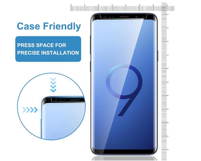 [2 Pack] Clear Tempered Glass Samsung Galaxy S9 Screen Protector