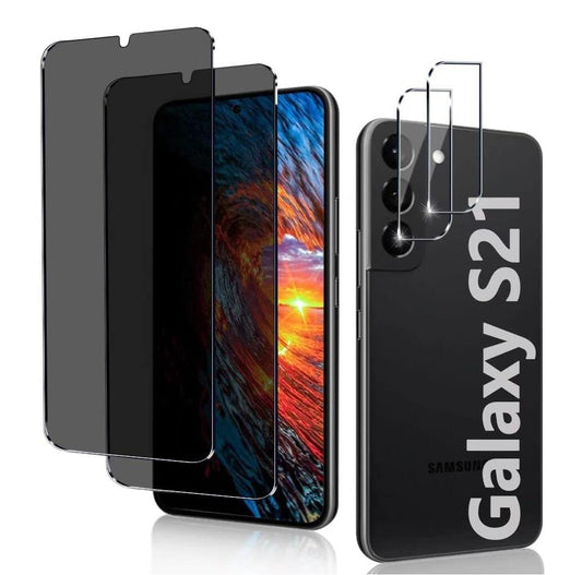 [2 Pack] Anti-Spy Tempered Glass Samsung Galaxy S21 Screen Protector