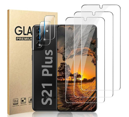 [2 Pack] Clear Tempered Glass Samsung Galaxy S21+ Screen Protector