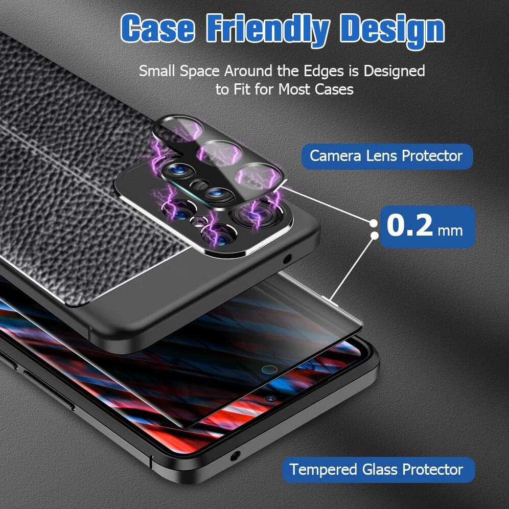 [2 Pack] Anti-Spy Tempered Glass Samsung Galaxy S23 Ultra Screen Protector