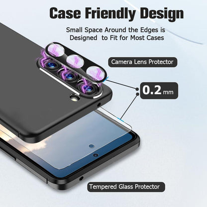 [2 Pack] Clear Tempered Glass Samsung Galaxy S23 FE Screen Protector