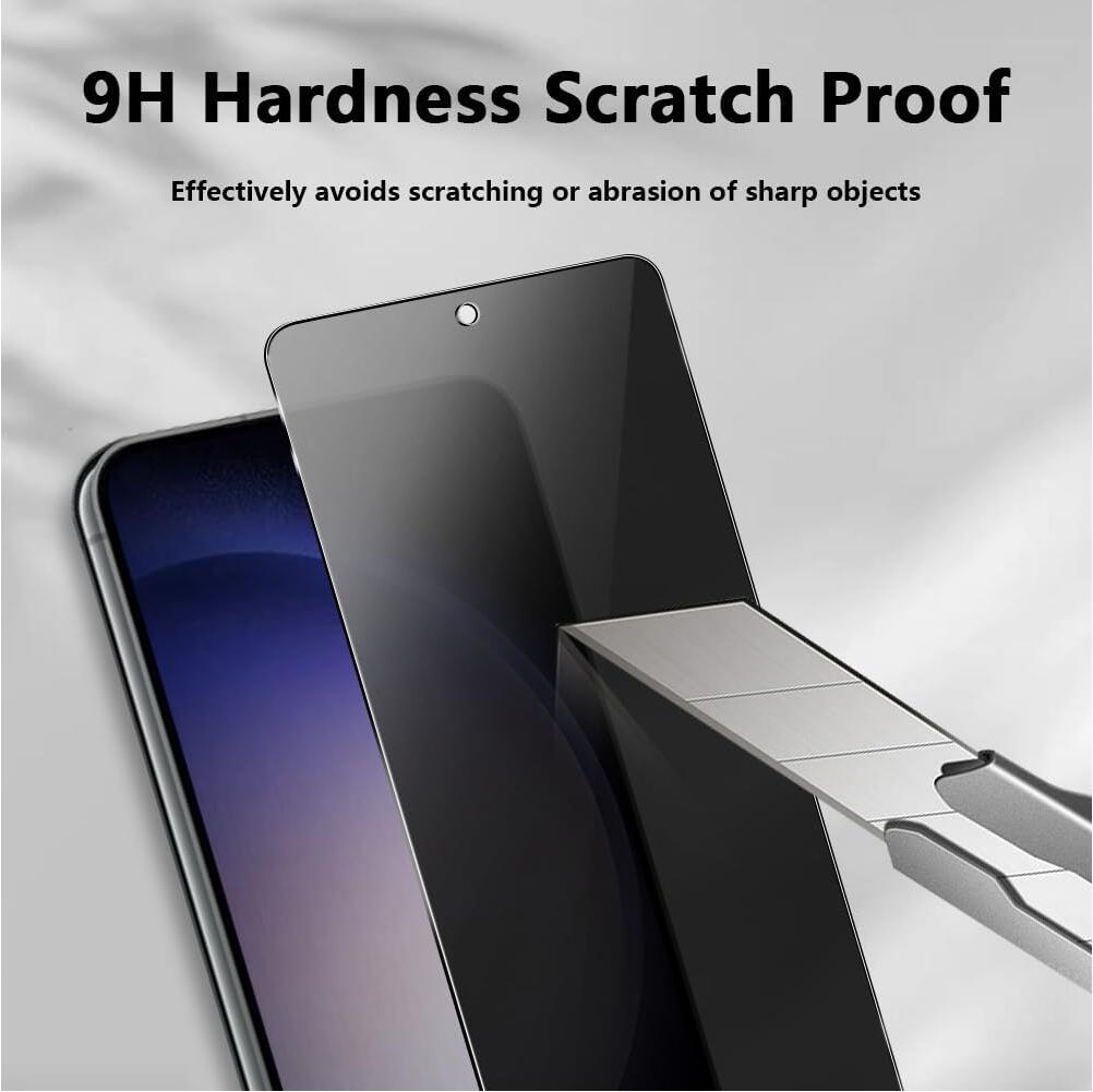 [2 Pack] Anti-Spy Tempered Glass Samsung Galaxy S23 FE Screen Protector