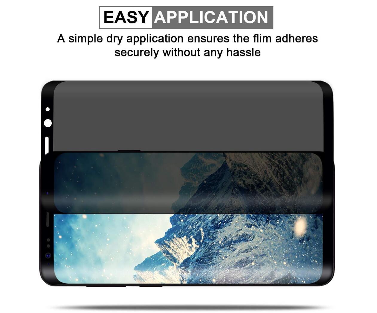 [2 Pack] Anti-Spy Tempered Glass Samsung Galaxy Note9 Screen Protector