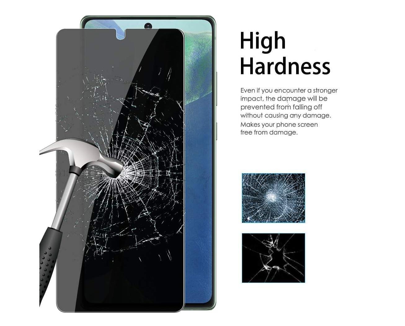 [2 Pack] Anti-Spy Tempered Glass Samsung Galaxy Note20 Screen Protector