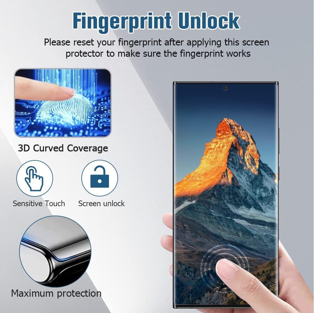 [2 Pack] Clear Tempered Glass Samsung Galaxy Note20 Ultra Screen Protector