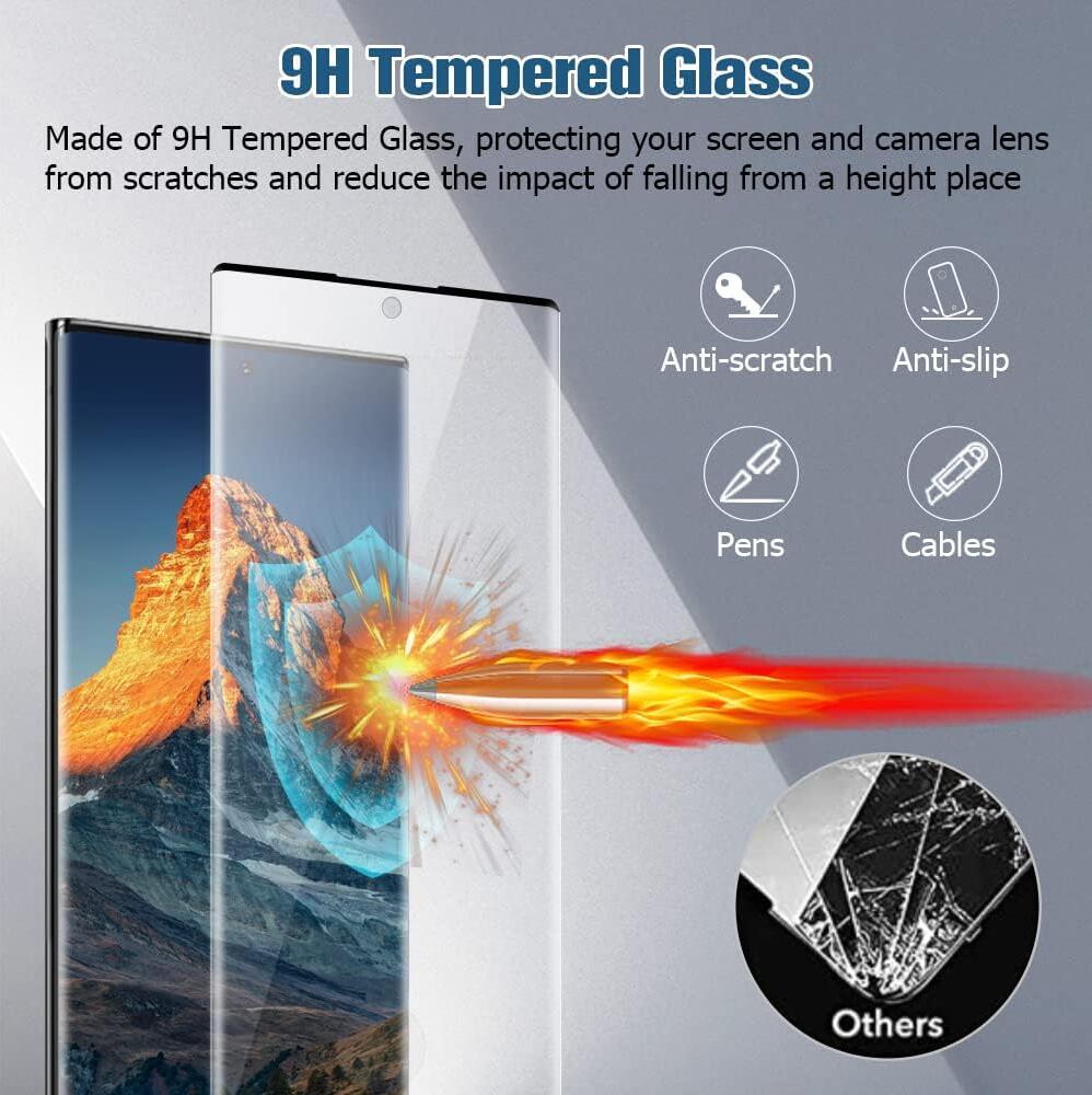 [2 Pack] Clear Tempered Glass Samsung Galaxy Note20 Ultra Screen Protector