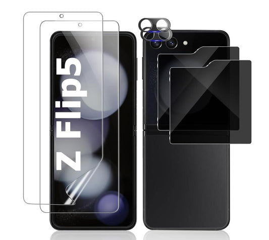 [2 Pack] Clear Tempered Glass Samsung Galaxy Z Flip5 Screen Protector