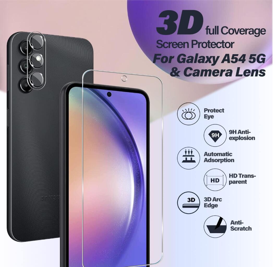 [2 Pack] Clear Tempered Glass Samsung Galaxy A60 Screen Protector