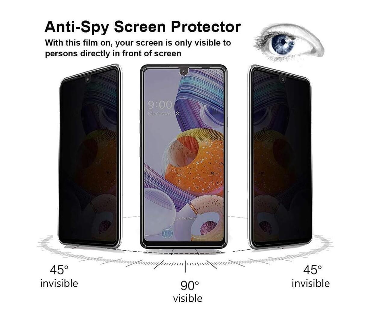 [2 Pack] Anti-Spy Tempered Glass Samsung Galaxy A34 Screen Protector