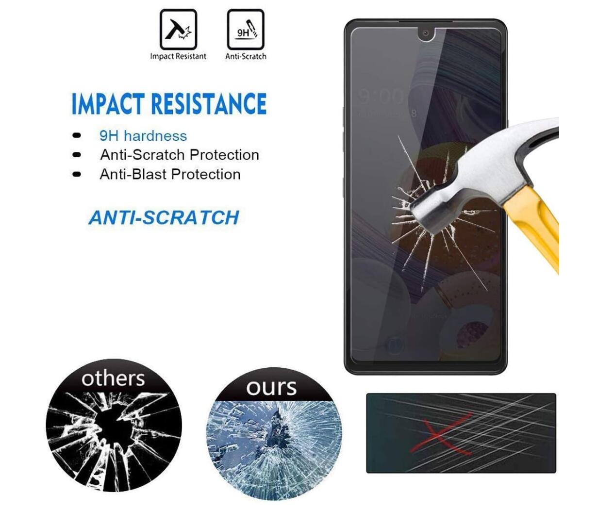 [2 Pack] Anti-Spy Tempered Glass Samsung Galaxy A81 Screen Protector