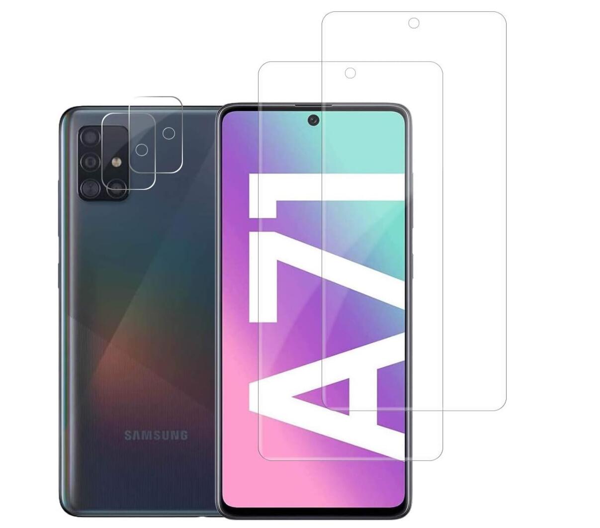 [2 Pack] Clear Tempered Glass Samsung Galaxy A70s Screen Protector