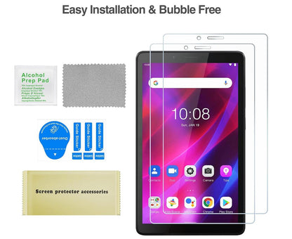 [2 Pack] Clear Tempered Glass Lenovo Tab M7 (2021) Screen Protector