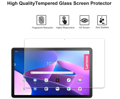 [2 Pack] Clear Tempered Glass Lenovo Tab K10 (2021) Screen Protector