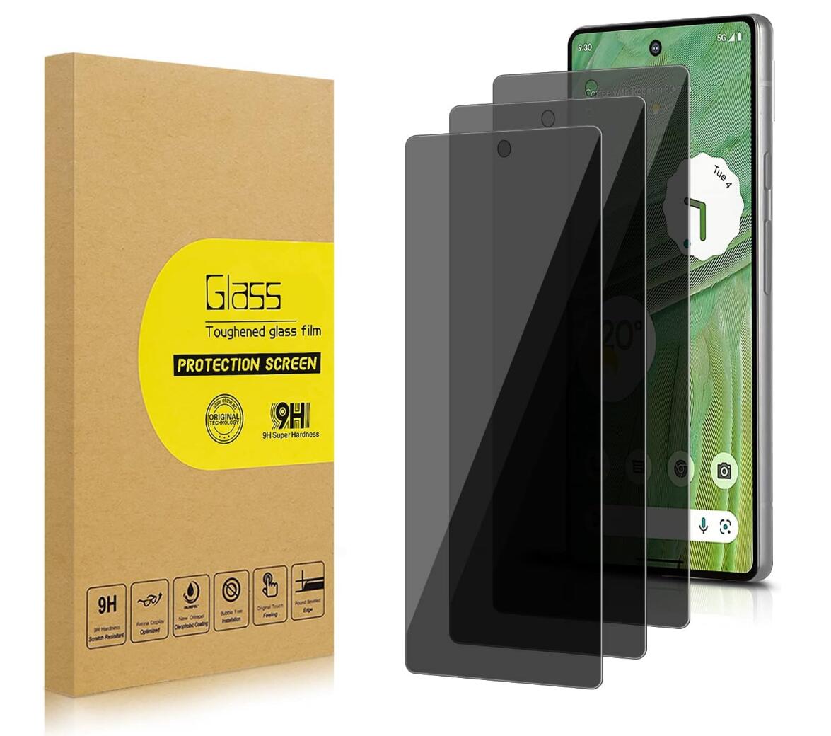 [2 Pack] Anti-Spy Tempered Glass Google Pixel 7 Pro Screen Protector