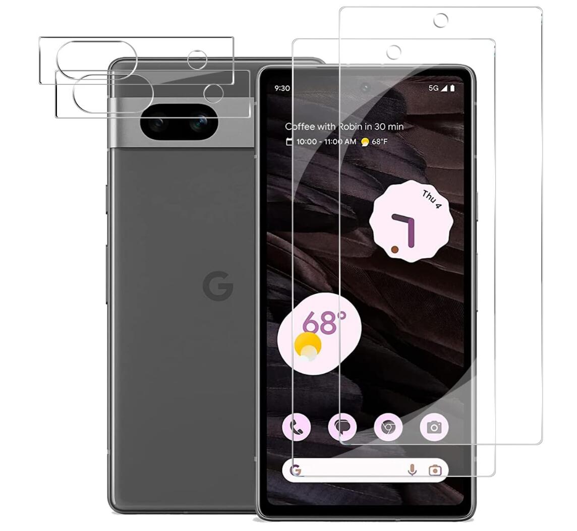 [2 Pack] Clear Tempered Glass Google Pixel 7A Screen Protector