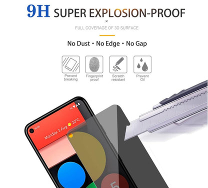 [2 Pack] Anti-Spy Tempered Glass Google Pixel 5A Screen Protector