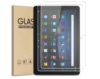 [2 Pack] Clear Tempered Glass Kindle Fire HD 10 (2017) Screen Protector