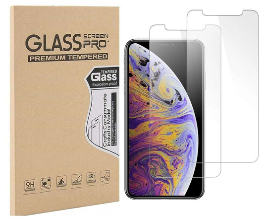 [2 Pack] Clear Tempered Glass Apple iPhone X Screen Protector