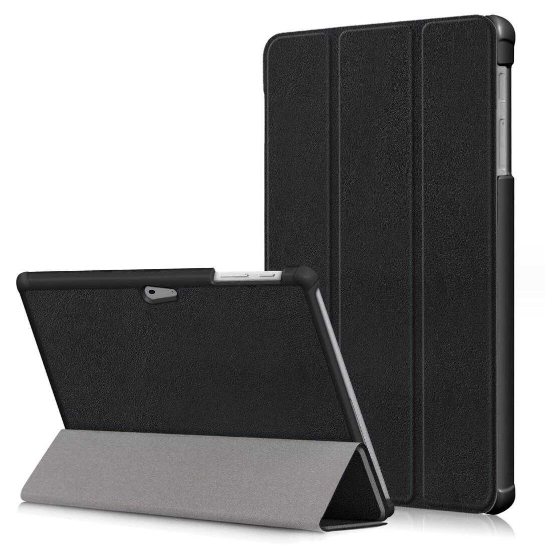 Tri-fold Caster Leather Microsoft Surface Go 1 (2018) Case Slim