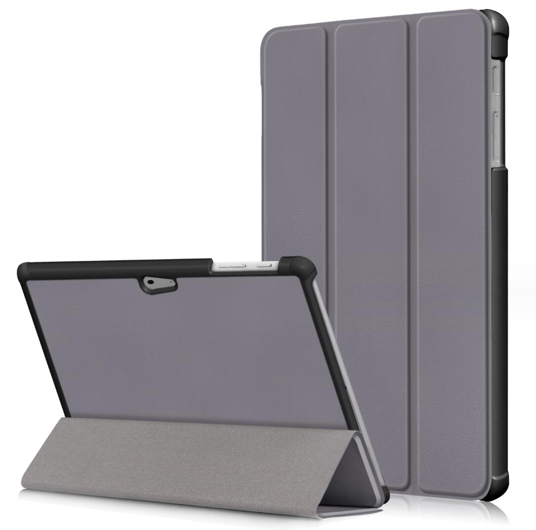 Tri-fold Caster Leather Microsoft Surface Go 1 (2018) Case Slim