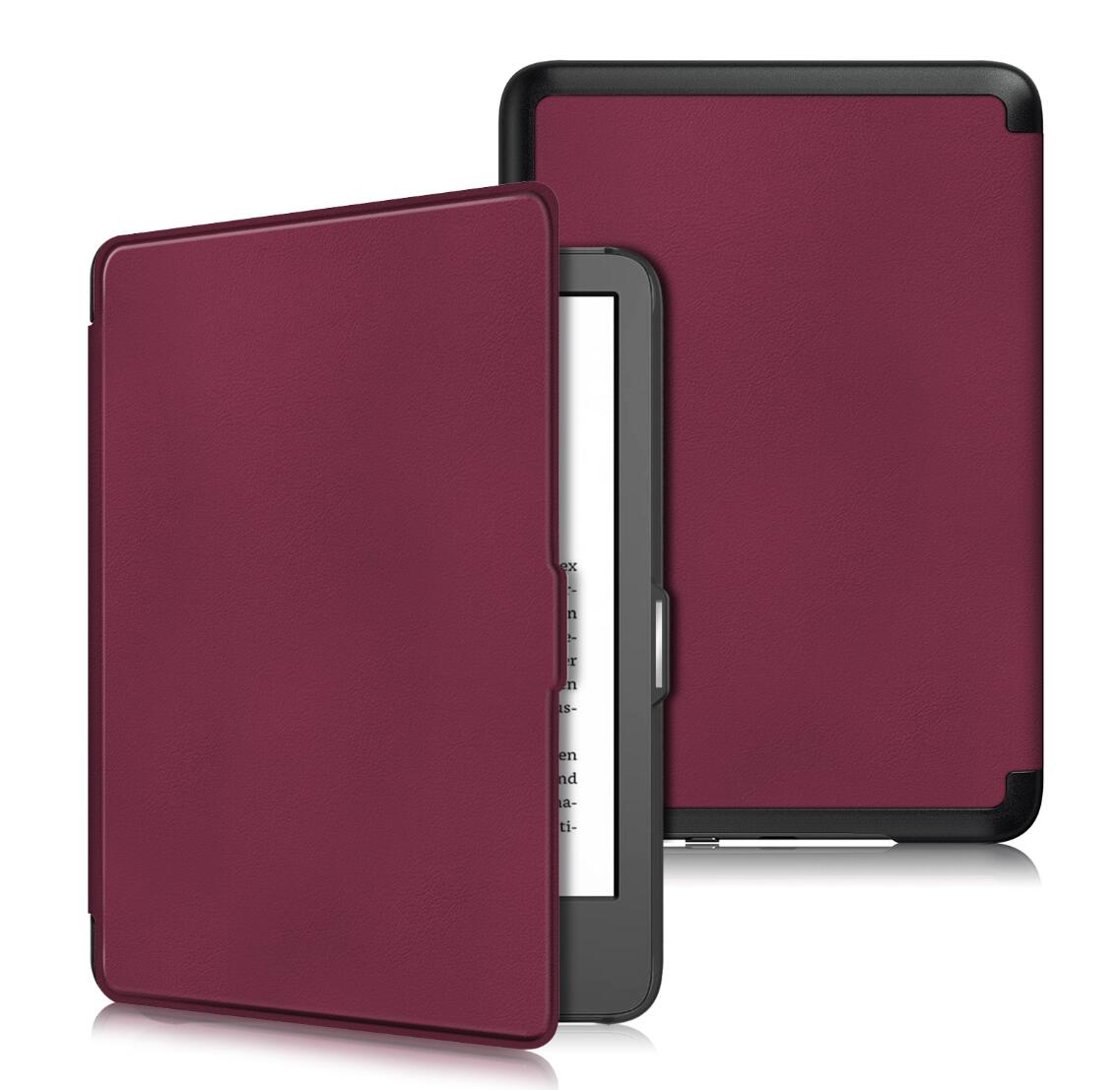 Tri-fold Caster Leather Kindle (2022) Case Hard Shell Slim